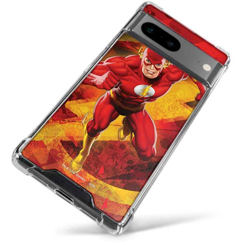 DC Comics The Flash Action Pose Google Pixel 7a Clear Case